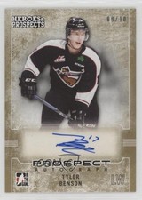 2014-15 ITG Heroes and Prospects Prospect Gold 9/10 Tyler Benson #90 Auto 12jy
