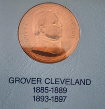 US MINT BRONZE MEDALS OF THE PRESIDENTS GROVER CLEVELAND