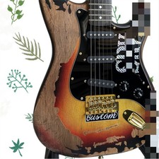 Only Sold To USA Custom Vintage Ruins SRV ST Electric Guitar Gold Parts