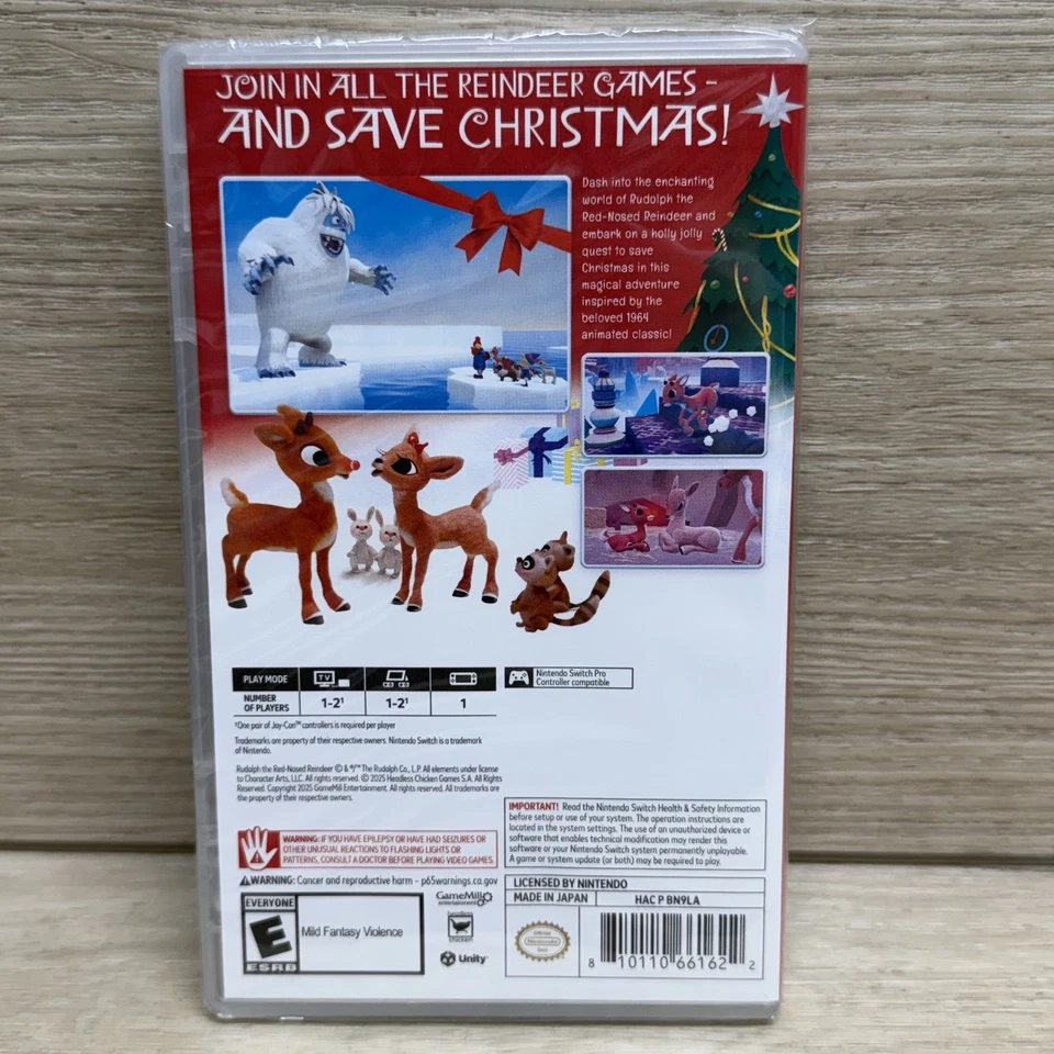 Rudolph The Red-Nosed Reindeer Nintendo Switch Video Game Holiday - Image 3 of 4
