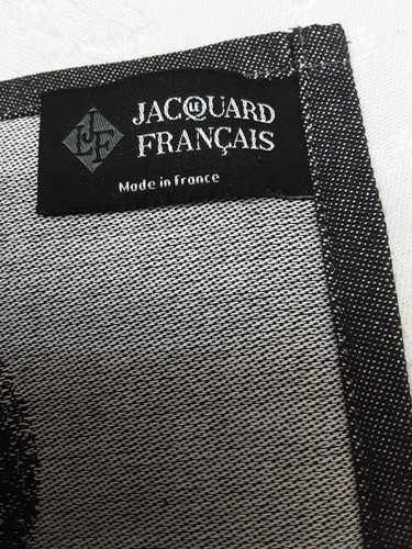 Le Jacquard Francais Kitchen Towel 31x24 Black Gray Made In France NEW - Picture 14 of 14