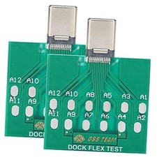 2pcs 5-Pin Test Repair Tools USB Dock Test Board Battery Power Charging Port