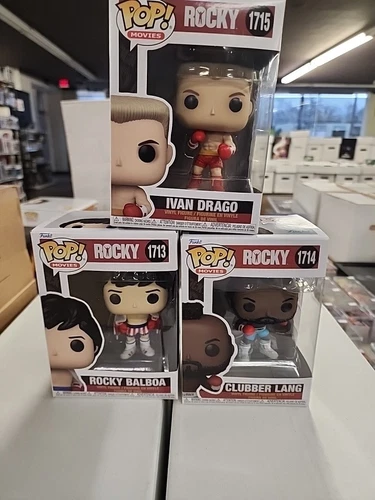Rocky Funko Pop Lot Clubber Lang Ivan Drago Set. M1