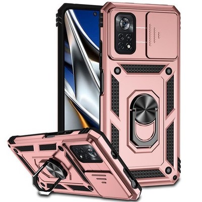 Xiaomi POCO X3 X4 X5 M4 Pro 4G 5G C50 M5S Case Shockproof Ring Slide Lens Cover