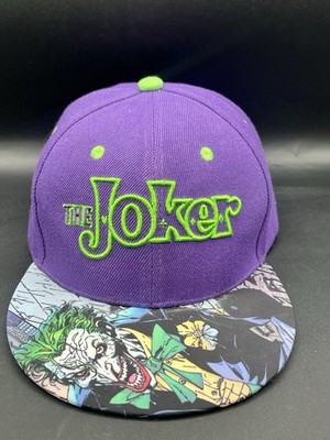 DC COMICS THE JOKER PURPLE CAP/HAT MADE EXCLUSIVELY FOR SIX FLAGS SNAPBACK NICE 