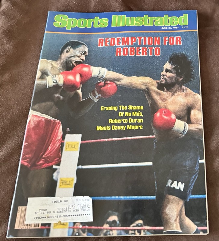 Vintage Sports Illustrated Magazine (June 27th 1983) Roberto Duran Cover Boxing
