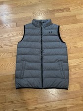 UNDER ARMOUR Coldgear Gray Puffy Winter Vest YXLG Youth size X-Large
