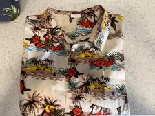 NEW BAREFOOT IN PARADISE SHIRT SZ XL HAWAIIAN ORG $98