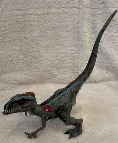 Vintage 2000 Jurassic Park Alpha Velociraptor Action Figure JP3 Works