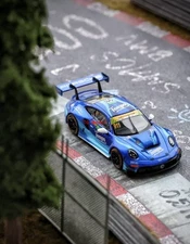 TG AR 1:64 Blue 911 GT3 R 2025 Macau #911 Sports Model Diecast Metal Car New