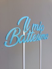 Caketopper, Decorazione Torte Battesimo Personalizzabile 
