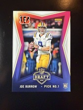 Joe Burrow RC /8156 Panini Instant #1 Draft Pick 2020 Rookie Card SP Bengals CIN. rookie card picture