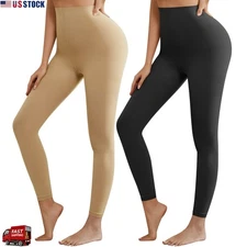 US STOCK Women‘s Footless Tights Dance Tights Semi Opaque Control Top Pantyhose