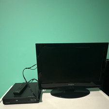Insignia NS-19LD120A13 19" LCD TV Built-in DVD Player 720p HDMI Flat Screen