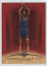 2008-09 Topps Hardwood Redwood Wood 6/15 Rasheed Wallace #23 2b6