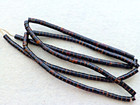 ANTIQUE 25 INCHES STRAND  COLORS LIGHT TO DARK BROWN, BLACK  SHELL  BEADS — photo 6