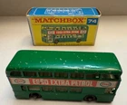 Vintage Lesney Matchbox #74 Green Daimler Double Decker Bus w/ Original Box!!