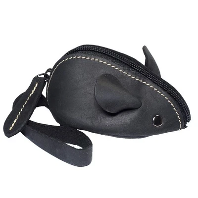 Kleingeldbörse Maus Shape aus Leder Schlüsseltasche Münzbörse Münzbeutel Coi... - Bild 1 von 4