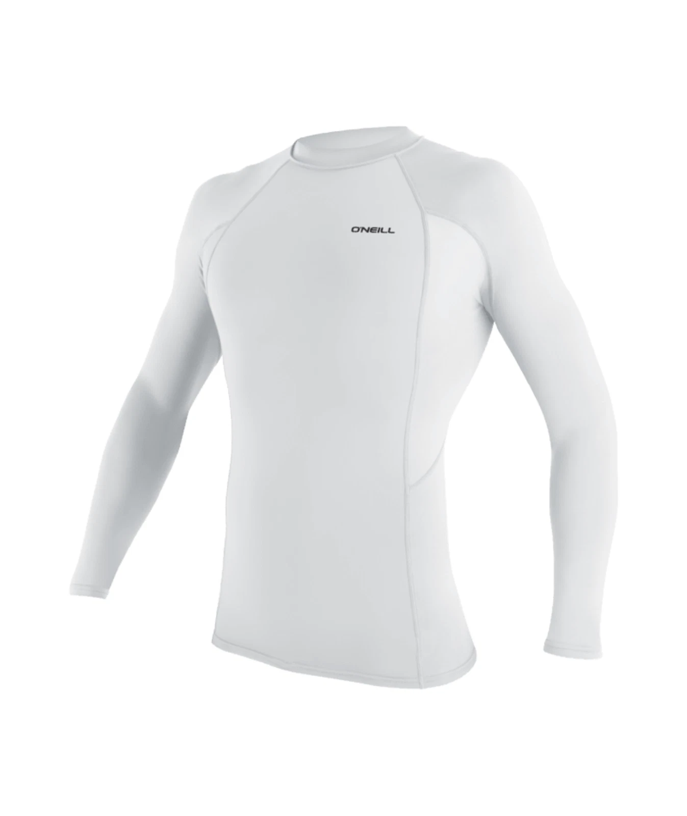 O'NEILL MEN RASH VEST TOP.SKINS WHITE UPF50+ LONG SLEEVE SUN GUARD T SHIRT W26