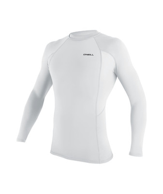 O'NEILL HERREN RASH VEST TOP.SKINS WEISS UPF50+ LANGARM SUN GUARD T-SHIRT W26