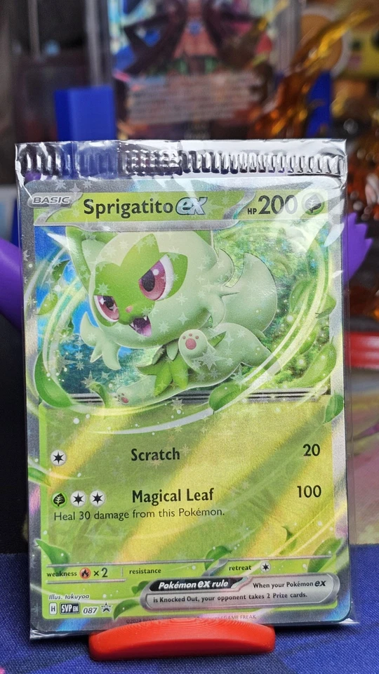 Sprigatito ex 087 Sv: Scarlet & Violet Promo Cards Holo💎*SEALED* - Image 2 of 4