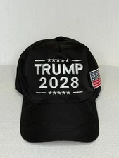 Trump 2028 Embroidered Baseball Cap MAGA Hat Make America Great Again USA