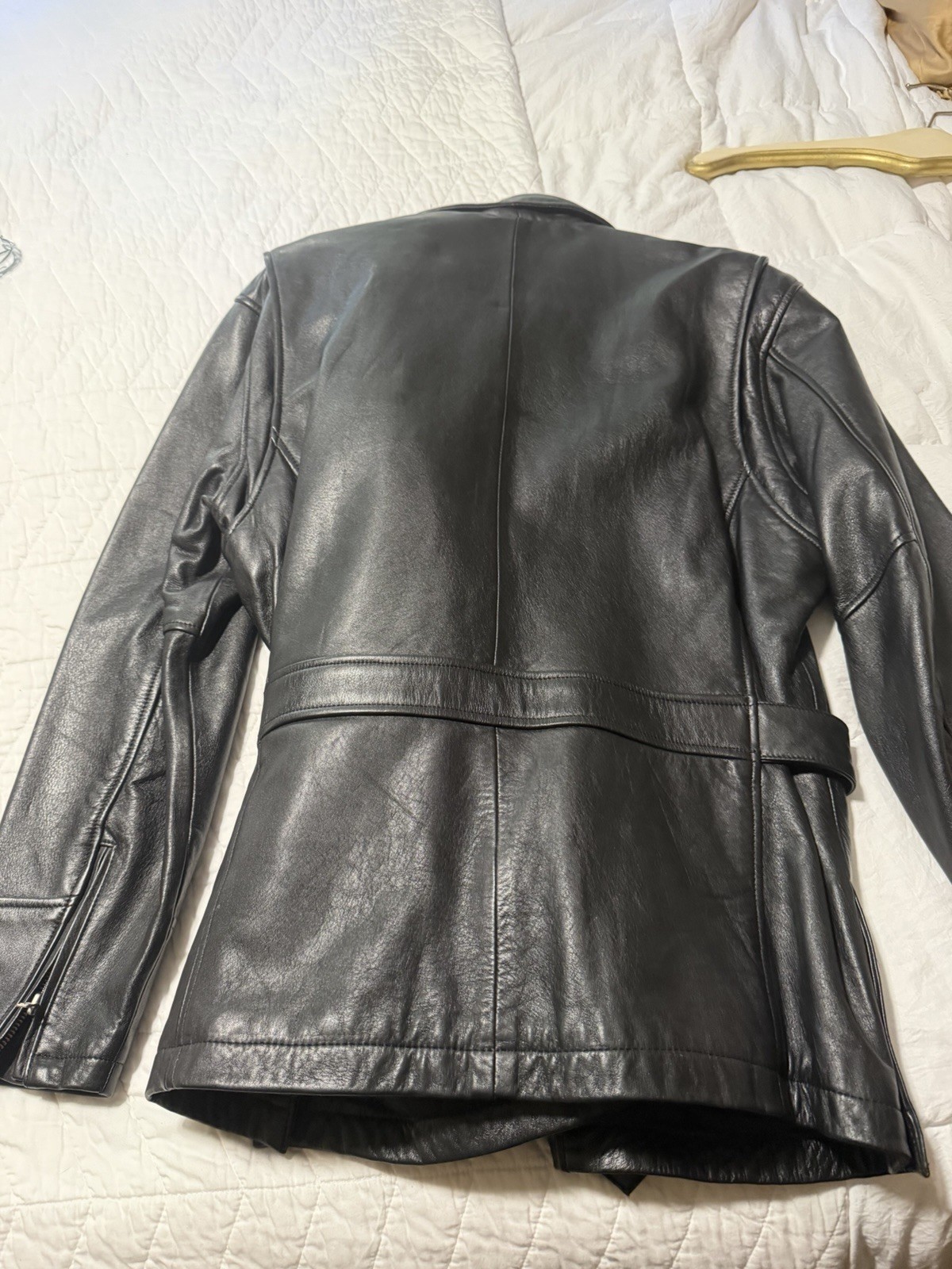 RARE Harley Davidson Vintage long leather jacket image 8