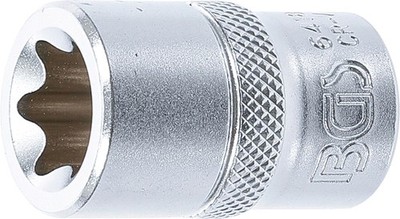Steckschlüssel-Einsatz E-Profil 12,5 mm (1/2'') BGS 6418, Werkzeug, SW