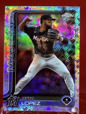 2025 Topps Chrome Logofractor Otto Lopez #134 Miami Marlins