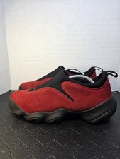 Vintage 1990  s Red Suede Oakley Flesh Shoes 
