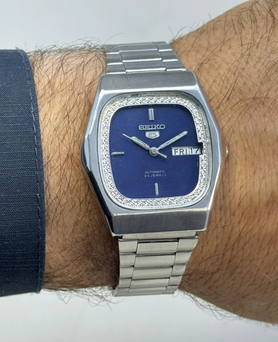 Seiko 5 Stainless Steel Band Wristwatches with 23 Jewels for sale