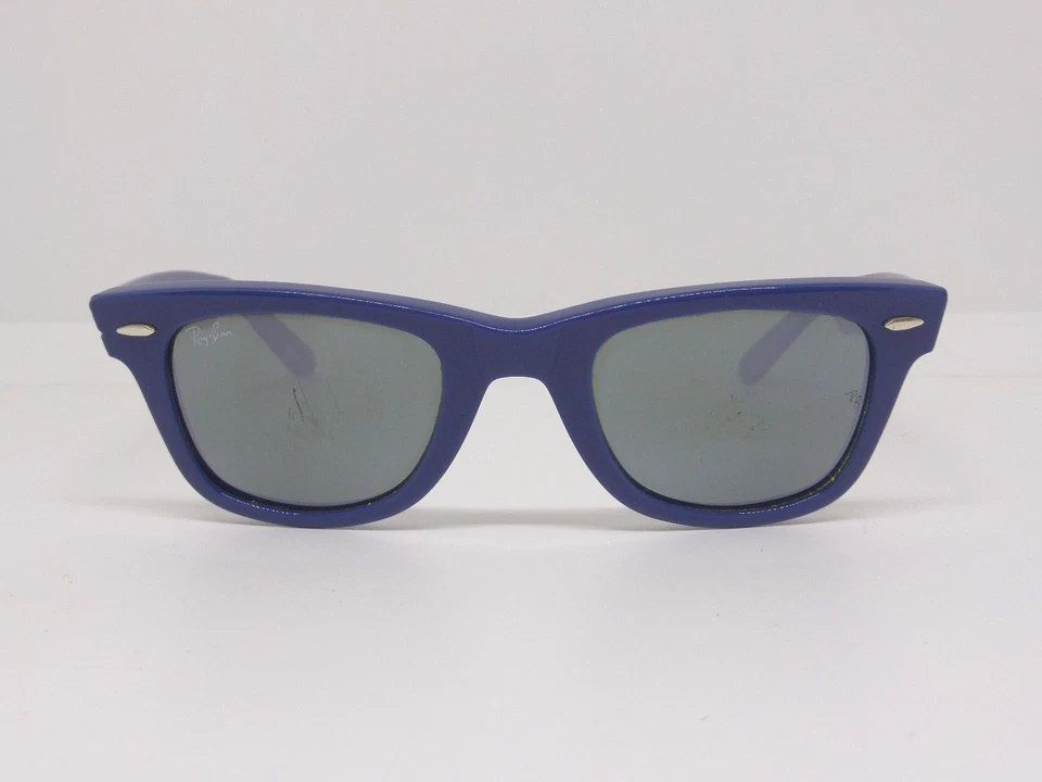 Ray-Ban Wayfarer RB 2140 963/40 47 Blue w/Silver Mirror lens RayBan - Immagine 2 di 4