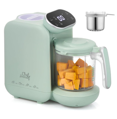 5 in 1 Baby Food Processor, Steamer & Blender with Touch Screen, Green