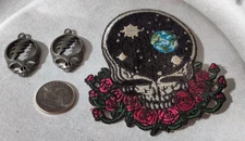 Grateful Dead Steal Your Face Pendants  Space Your Face Iron On Patch Lot