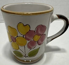 Norleans Coffee Mug Flower Print.  4” Tall.