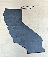 California State Shape Cheese Board Slate Slab serving cutting board - 14"x11"
