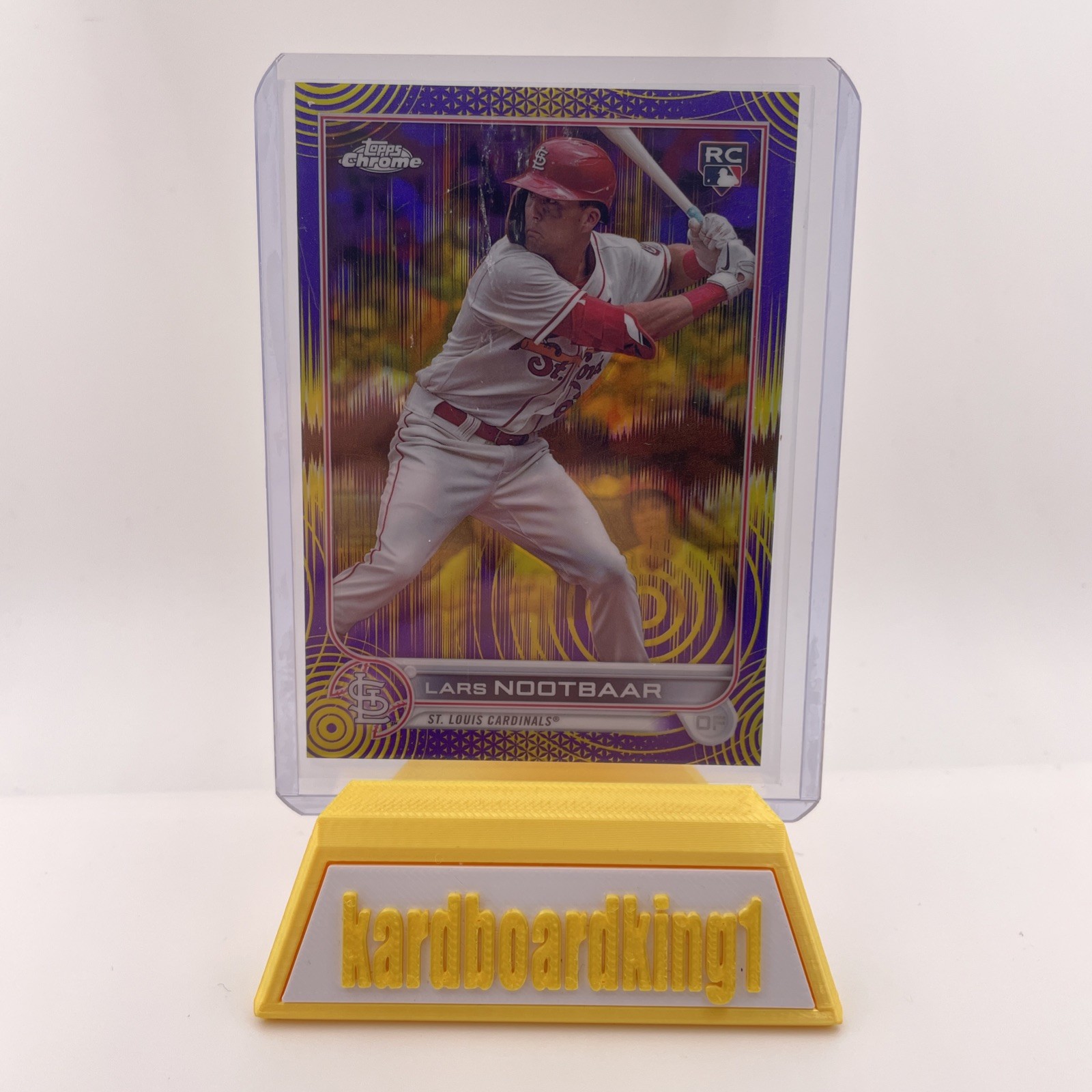 2022 Topps Chrome Sonic LARS NOOTBAAR Rookie Purple Yellow Pulse RC /299 Cards