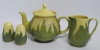 Shawnee USA Pottery "Corn King" Tea Pot, Creamer, Salt & Pepper 1940/50s Era EUC