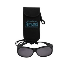 Jonathan Paul Sunglasses Fitovers Eyewear Polarized UV400 Black with Case