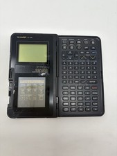 Vintage Sharp OZ-7000 WIZARD Electronic Organizer Calculator TESTED BATTERIES