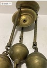 Antique Victorian Brass- Hanging Kerosene Oil Lamp -lamp Part With Bells — photo 5