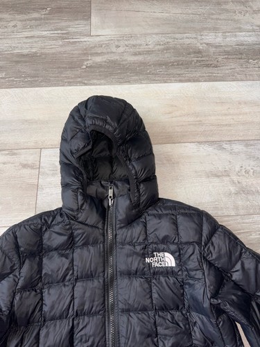 The North Face Goose Down Zip Up Jacket Youth Boys Large 12 Black Good Shape! - Picture 2 of 14
