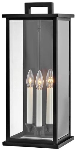 Hinkley Weymouth 22" High Rectangular Lantern Black Outdoor Wall Light - Picture 2 of 8