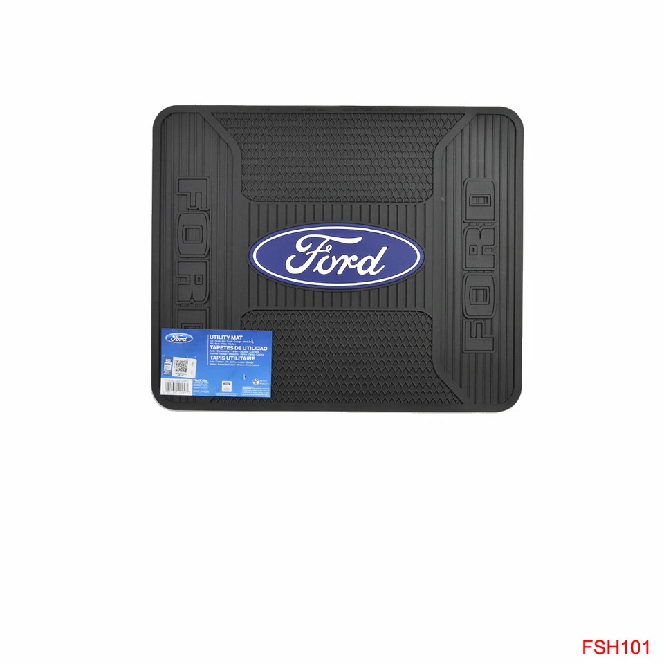 4pc Front Rear Car Truck All Weather Rubber Floor Mats FORD Elite Logo Utility Foto 2 de 4