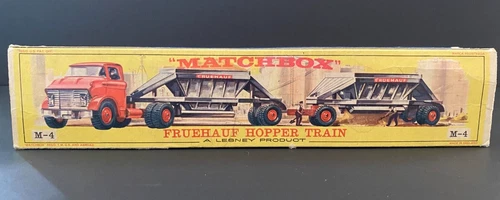 Matchbox Lesney  M-4 Fruehauf Hopper Train Empty Repro E  Box
