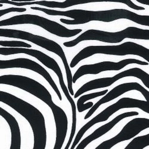100% Cotton Poplin Fabric Rose & Hubble Zebra Animal Skin Print Safari Pattern