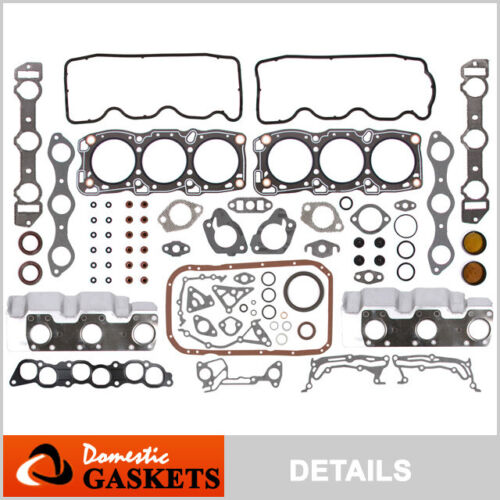 Fits 87-00 Chrysler Dodge Plymouth Mitsubishi 3.0L SOHC Full Gasket Set 6G72 - Foto 1 di 8