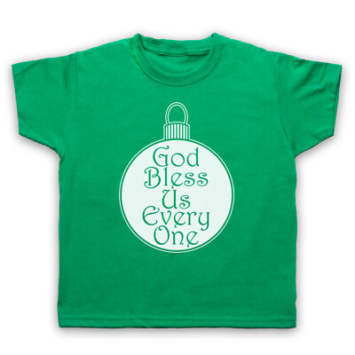 WEIHNACHTSLIED GOD BLESS US EVERY ONE WEIHNACHTSKUGEL KINDER KINDER T-SHIRT