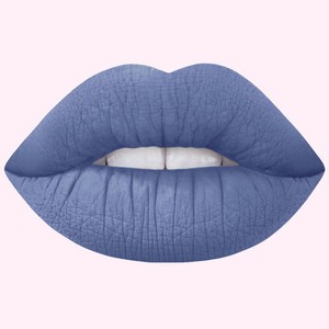 blue matte lipstick