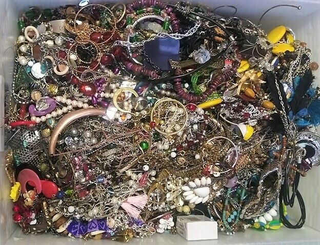 Jewelry Vintage Modern Huge Lot Craft Junk Wearable Resell Over One ...